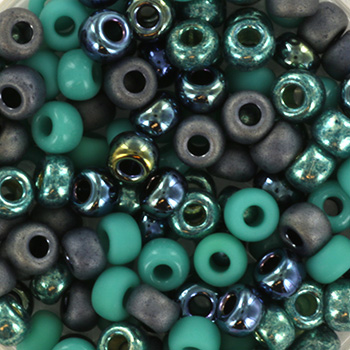 Extra pictures miyuki seed beads 6/0 - blue laguna