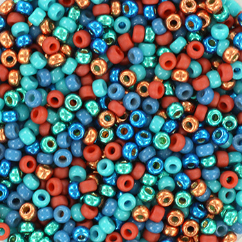 Extra pictures miyuki seed beads 11/0 - blue corals