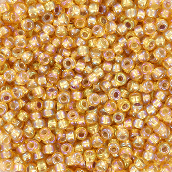 Extra pictures miyuki seed beads 11/0 - silverlined ab gold