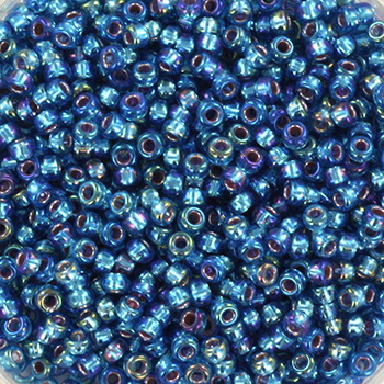 Extra pictures miyuki seed beads 11/0 - silverlined ab capri blue