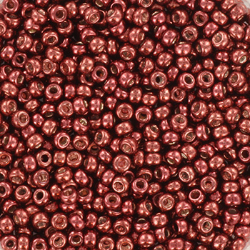 Extra pictures miyuki seed beads 11/0 - galvanized wine