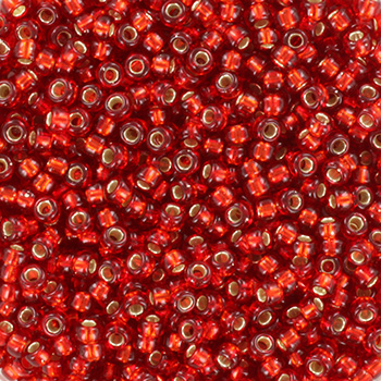 Extra pictures miyuki seed beads 11/0 - silverlined ruby