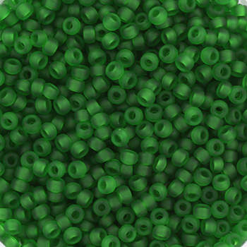 Extra pictures miyuki seed beads 11/0 - transparant matte green 