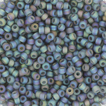 Extra pictures miyuki seed beads 11/0 - transparant matte ab gray