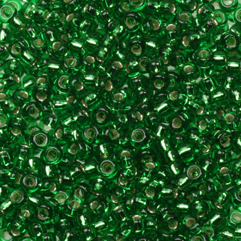 Extra pictures miyuki seed beads 11/0 - silverlined green
