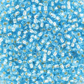 Extra pictures miyuki seed beads 11/0 - silverlined aqua