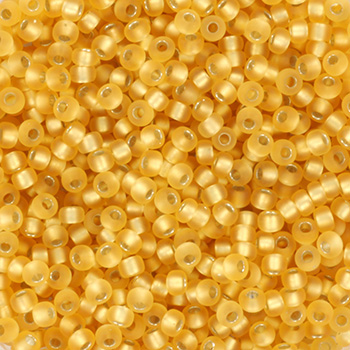 Extra pictures miyuki seed beads 11/0 - silverlined semi matte gold
