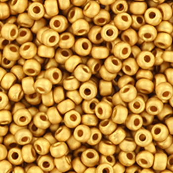 Extra pictures miyuki seed beads 11/0 - 24kt matte gold plated