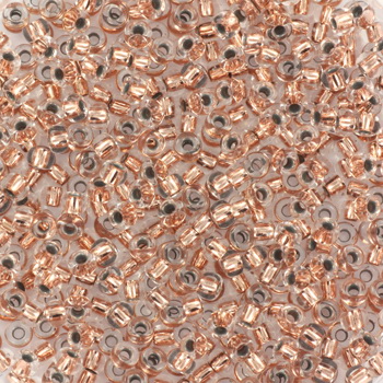 Extra foto's miyuki rocailles 11/0 - copper lined crystal