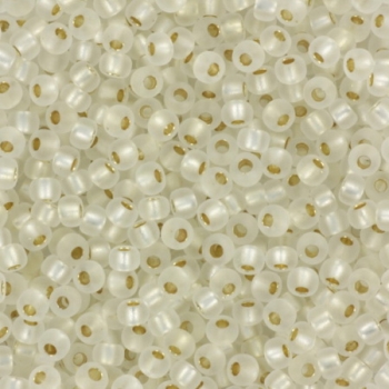 Extra pictures miyuki seed beads 11/0 - silverlined matte crystal