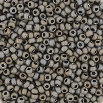 Extra pictures miyuki seed beads 11/0 - metallic matte tawny gray