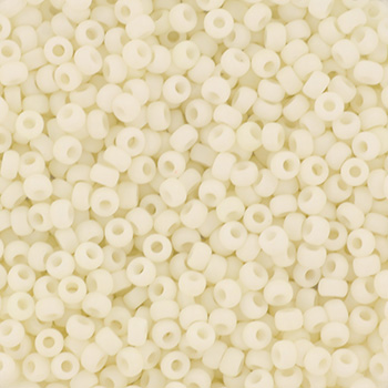 Extra pictures miyuki seed beads 11/0 - opaque matte cream