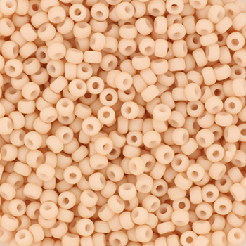 Extra pictures miyuki seed beads 11/0 - opaque matte blush
