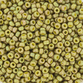 Extra pictures miyuki seed beads 11/0 - opaque matte luster light olive