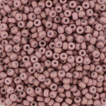Extra pictures miyuki seed beads 11/0 - gold luster matte antique rose