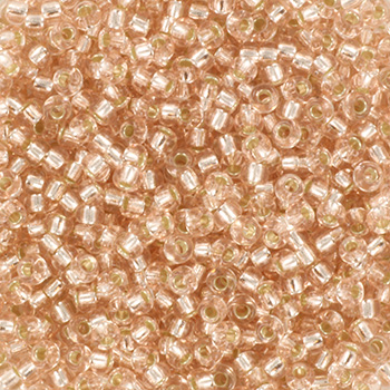 Extra pictures miyuki seed beads 11/0 - silverlined light blush