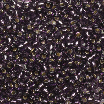 Extra pictures miyuki seed beads 11/0 - silverlined amethyst