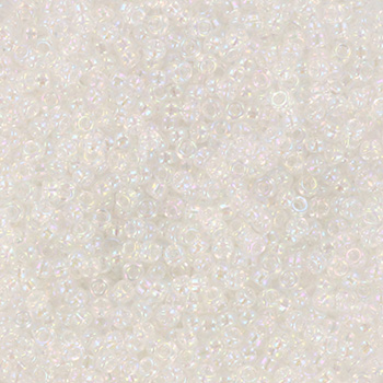 Extra pictures miyuki seed beads 11/0 - transparant ab crystal