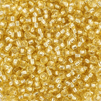 Extra pictures miyuki seed beads 11/0 - silverlined light gold