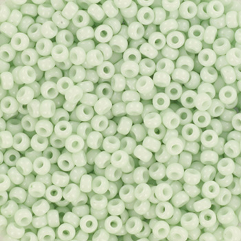 Extra pictures miyuki seed beads 11/0 - opaque light mint 