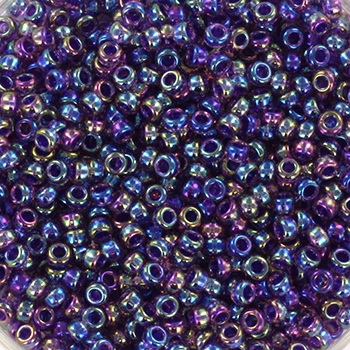 Extra foto's miyuki rocailles 11/0 - purple lined amethyst ab