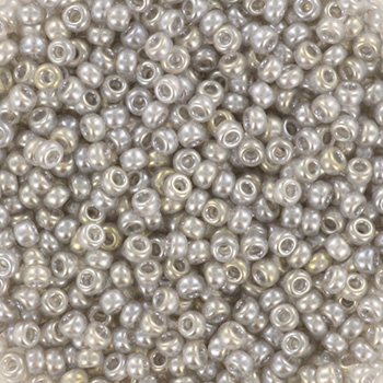 Extra pictures miyuki seed beads 11/0 - transparant luster silver gray