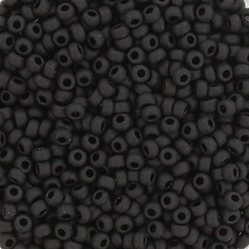 Extra pictures miyuki seed beads 11/0 - opaque matte black