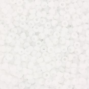 Extra foto's miyuki rocailles 11/0 - opaque matte white