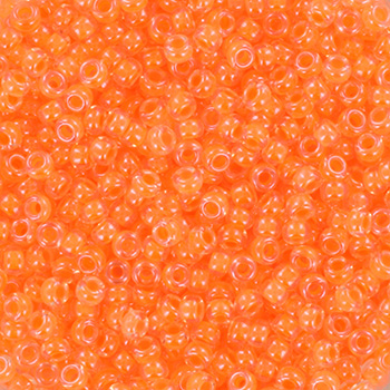Extra foto's miyuki rocailles 11/0 - luminous soft orange