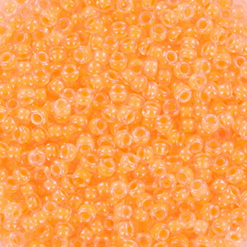 Extra foto's miyuki rocailles 11/0 - luminous soft orange