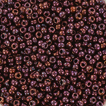 Extra foto's miyuki rocailles 11/0 - metallic dark raspberry