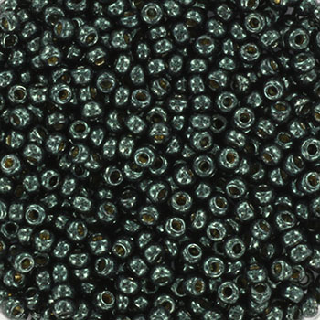Extra pictures miyuki seed beads 11/0 - duracoat galvanized black moss