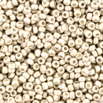 Extra pictures miyuki seed beads 11/0 - bright sterling plated matte