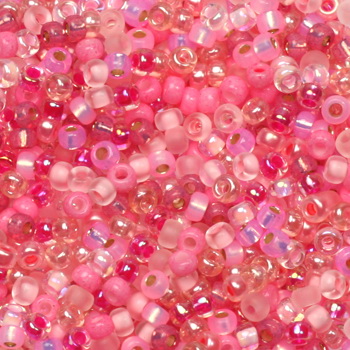 Extra pictures miyuki seed beads 11/0 - mix pretty in pink