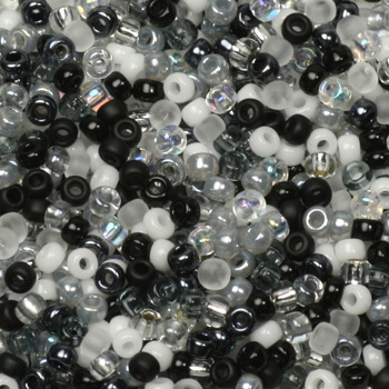 Extra pictures miyuki seed beads 11/0 - mix salt and pepper