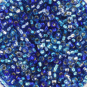 Extra foto's miyuki rocailles 11/0 - blue sparkle