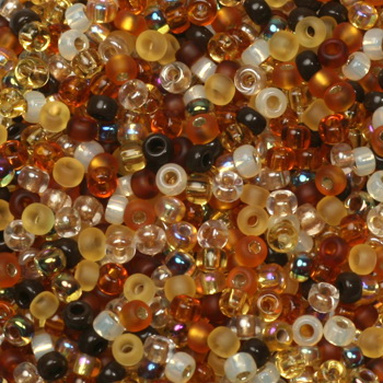 Extra pictures miyuki seed beads 11/0 - mix golden grains