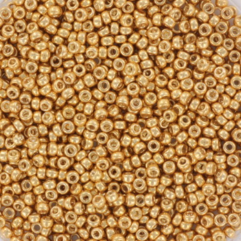 Extra foto's miyuki rocailles 15/0 - galvanized yellow gold