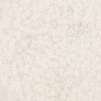 Extra foto's miyuki rocailles 15/0 - opaque matte white