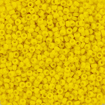 Extra foto's miyuki rocailles 15/0 - opaque yellow 