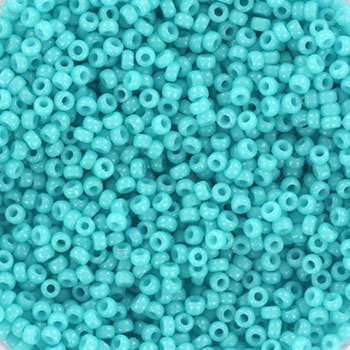 Extra pictures miyuki seed beads 15/0 - duracoat opaque underwater blue 