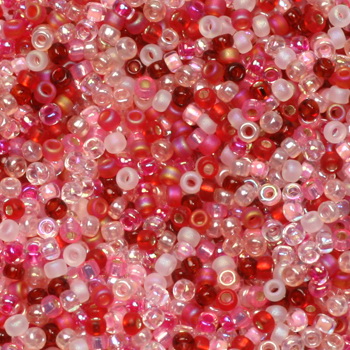 Extra pictures miyuki seed beads 15/0 - mix valentine