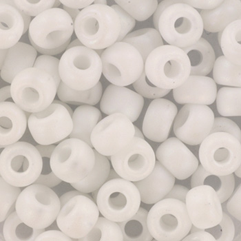 Extra pictures miyuki seed beads 5/0 - opaque matte ab white