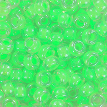 Extra pictures miyuki seed beads 6/0 - luminous mint green
