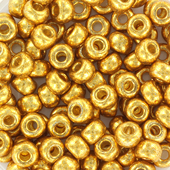 Extra foto's miyuki rocailles 6/0 - duracoat galvanized gold