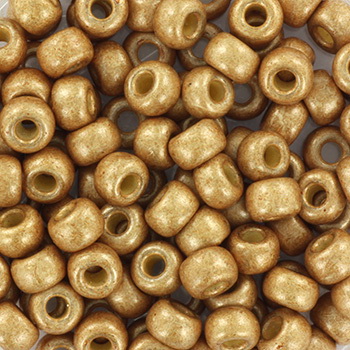 Extra pictures miyuki seed beads 6/0 - duracoat galvanized matte champagne