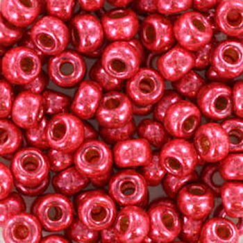 Extra pictures miyuki seed beads 6/0 - duracoat galvanized light cranberry