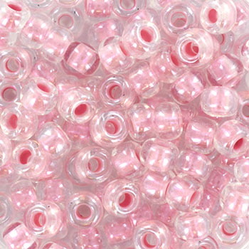 Extra foto's miyuki rocailles 6/0 - pearlized effect pink