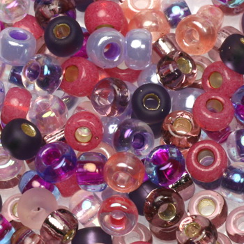 Extra pictures miyuki seed beads 6/0 - mix passionflower
