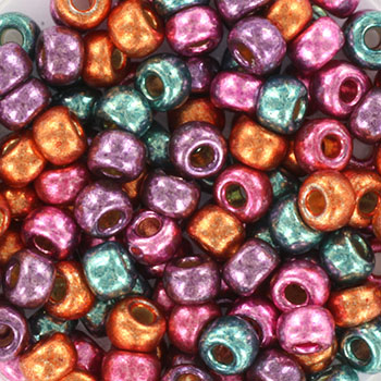 Extra pictures miyuki seed beads 6/0 - metallic rainbow